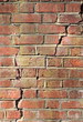 Cracking old brick wall Cracking old brick wall