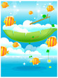 Fish out of water and blue sky