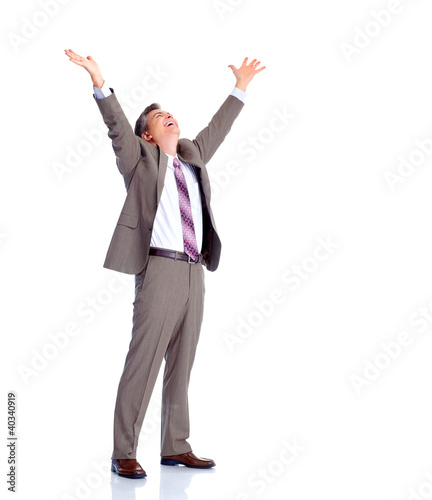 Foto: Happy businessman. Happy businessman.