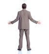 Businessman back. Businessman back.