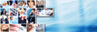 Business people team collage.