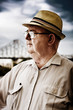 Senior Man Looking To Future
