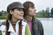 Young couple smiling