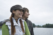 Young couple smiling