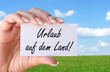 Illustration: Urlaub auf dem Land Urlaub auf dem Land