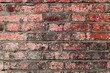Old red brick wall closeup Old red brick wall closeup