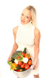 Frauen mit Obst
