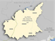 Illustration: Carte et situation du département des Alpes de Haute Provence Carte et situation du département des Alpes de Haute Provence
