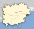 Carte et situation du département du VAR