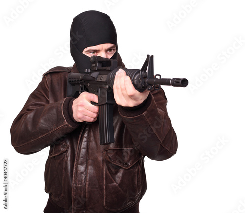 Foto: terrorist with rifle terrorist with rifle