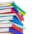 pile of books isolated on white pile of books isolated on white