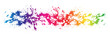 The abstract blot colorful background