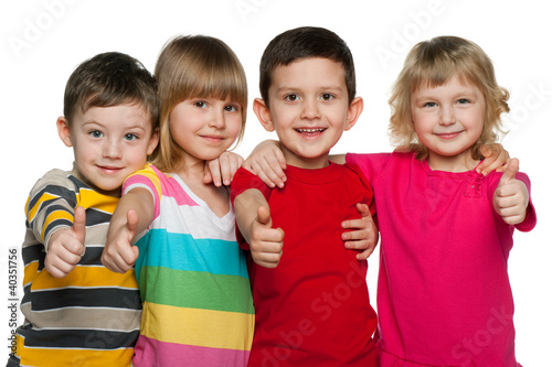 Foto: Group of four children Group of four children