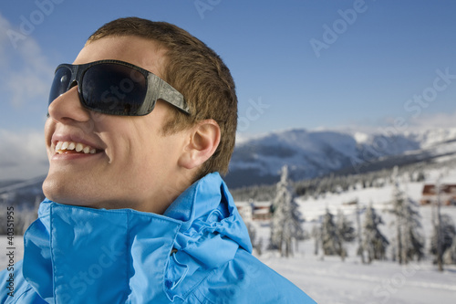 Photo: Young man wearing sunglasses Young man wearing sunglasses