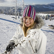 Young woman smiling, portrait