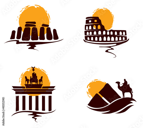 Vector: Landmarks of the world Landmarks of the world