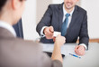 Photo: Young businessman at the interview Young businessman at the interview