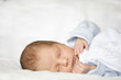 Newborn Baby Sleeping, close-up