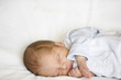 Newborn Baby Sleeping, close-up