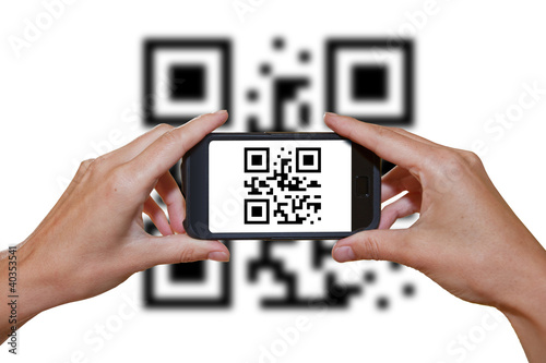 Photo: QR Code, Smartphone QR Code, Smartphone