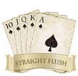 royal flush playing cards