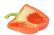 Slice red bell pepper, close-up