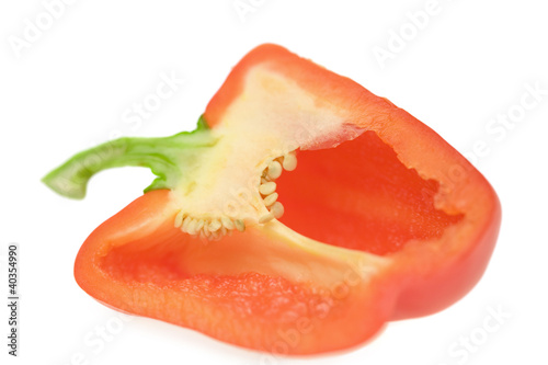 Photo: Slice red bell pepper, close-up Slice red bell pepper, close-up