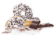Donuts and chocolate. Donuts and chocolate.