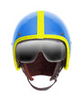 Retro motorcycle helmet.