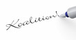 Stift Konzept - Koalition!