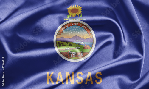 Illustration: Flag of Kansas Flag of Kansas
