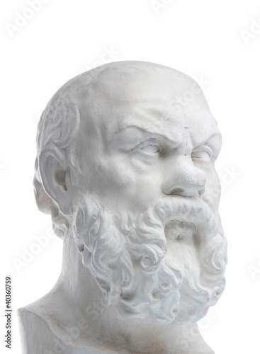 Photo: Plaster bust of sokrat Plaster bust of sokrat