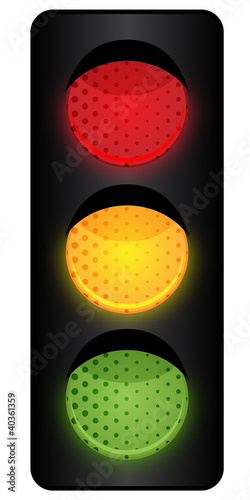 Illustration: Ampelanlage - alle Lichter Ampelanlage - alle Lichter