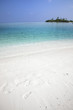 Turquoise Lagoon / Atoll with beach on the Maldives (Malediven)