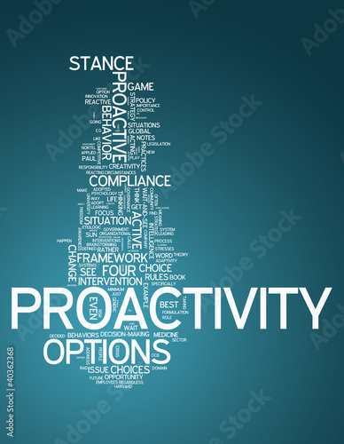 Illustration: Word Cloud "Proactivity" Word Cloud "Proactivity"