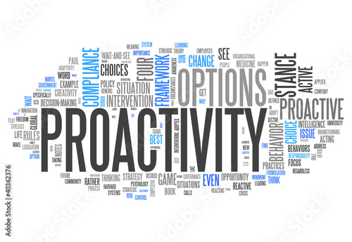 Illustration: Word Cloud "Proactivity" Word Cloud "Proactivity"