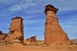 Red rock towers Eroded by the time
