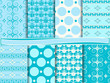 Abstract vector set of scrapbook paper