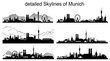 München Skyline Silhouette