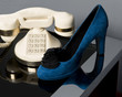 Eleganza e scarpe blu
