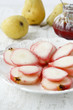 Photo: Pears soaked in currant juice Pears soaked in currant juice