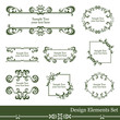 Vector: Retro design elements set Retro design elements set