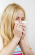 cold blonde girl with the handkerchief