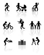 Parenting in silhouettes