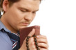 Closeup of a man praying Closeup of a man praying