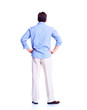 canvas print picture - Back of man.