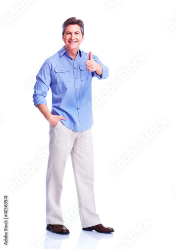 Foto: Handsome smiling man. Handsome smiling man.