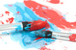 brush and paint scratch