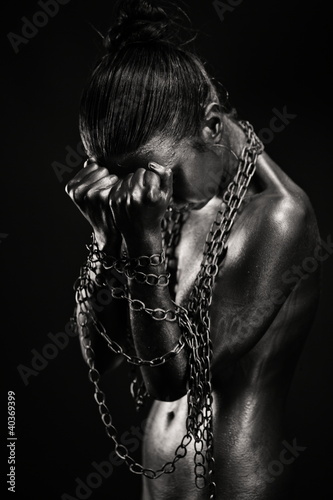Photo: Concept of freedom limitation Concept of freedom limitation
