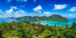 Panorama of tropical island